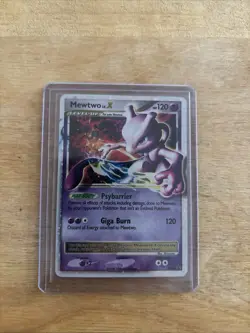 Pokemon TCG Mewtwo LV.X Black Star Promo DP28 Holo - Image 1