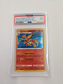 2022 Pokemon SWSH BSP SP. Delivery Charizard Center UK-Holo #075 PSA 9 - Image 1