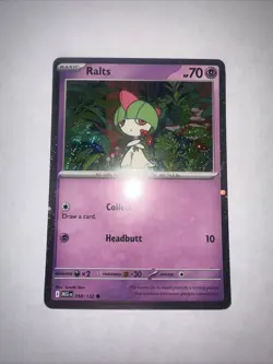 Ralts 058/132 Cosmos Holo Swirl Mega Evolution Promo Pokemon TCG - Image 1