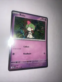 Ralts 058/132 Cosmos Holo Swirl Mega Evolution Promo Pokemon TCG - Image 3