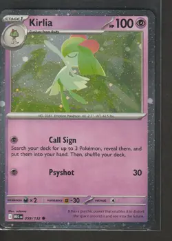 Kirlia 059/132 Mega Evolutions Cosmos Holo Promo Pokemon NM - Image 1
