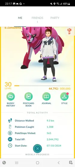 Pokemon Go ( Stage 30 )Shiny Zamazenta ( 5 Legends ) - Image 1