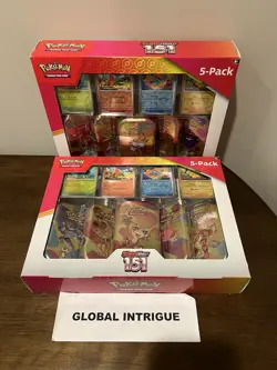 Pokemon TCG Scarlet & Violet 151 Mini Tins 5-Pack Costco Bundle Compete Set of 2 - Image 1