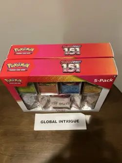 Pokemon TCG Scarlet & Violet 151 Mini Tins 5-Pack Costco Bundle Compete Set of 2 - Image 5