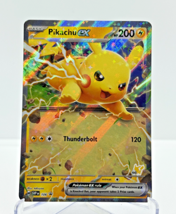 Pikachu ex SVP106 Scarlet & Violet Ultra Rare Holo Promo Pokemon - NEAR MINT - Image 1