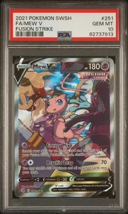 Pokemon Mew V 251/264 Alternate Art - Fusion Strike - English - PSA Gem Mint 10 - Image 1