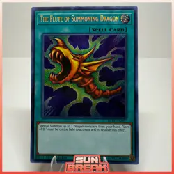 Yugioh The Flute of Summoning Dragon LCKC-EN027 Secret Rare 1st Ed LP/MP - Image 1