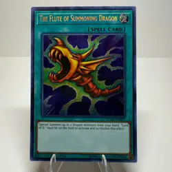 Yugioh The Flute of Summoning Dragon LCKC-EN027 Secret Rare 1st Ed LP/MP - Image 2