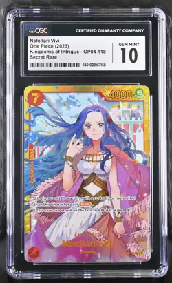 2023 ONE PIECE KINGDOMS OF INTRIGUE OP04-118 NEFELTARI VIVI - CGC 10 GEM MINT - Image 1