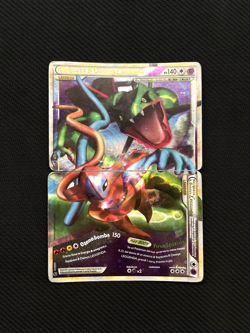 Pokemon Rayquaza & Deoxys LEGEND Card Set Top + Bottom | Played - Image 1