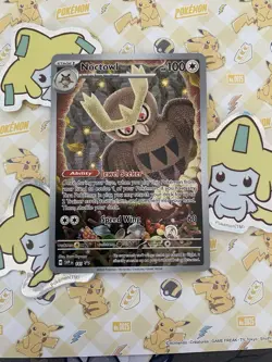 🦉 Noctowl - SVP141 - Black Star Promo - Pokemon TCG Card - Opened - Image 1