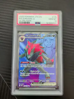 N's Zoroark EX 175/159SV09: Journey Together Ultra Rare Card PSA 10 - Image 1