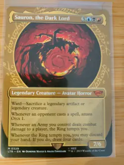 MTG Sauron, the Dark Lord (Showcase) 0329 Lord of the Rings M/NM Free UK P&P - Image 1