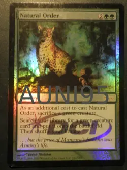 mtg magic natural order FOIL ENGLISH JUDGE DCI promo ordre naturel - Image 1