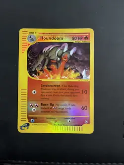 Pokemon Houndoom 14/147 Aquapolis Reverse Holo Rare Card WOTC 2002 - Image 1