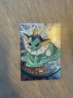 Topps Pokemon 1999 TV Animation Edition Series 1 Card #134 Vaporeon Halo - Image 1