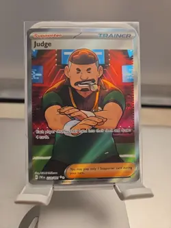Judge 228/091 Sv: Paldean Fates Holo Ultra Rare Trainer Supporter Pokemon Tcg - Image 1