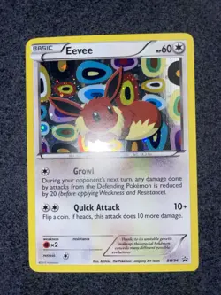 Pokemon TCG Black and White Promos Eevee Card #BW94 Moderately Played MP - Image 5
