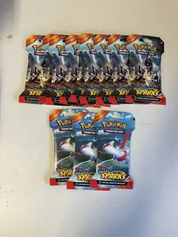 Pokemon TCG Scarlet & Violet Surging Sparks Sleeved Booster Packs Lot Of 12 - Image 1