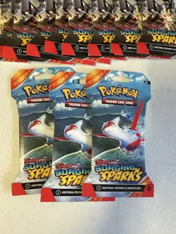 Pokemon TCG Scarlet & Violet Surging Sparks Sleeved Booster Packs Lot Of 12 - Image 2