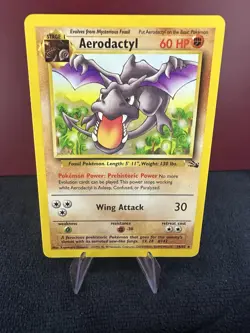 Aerodactyl 16/62 Pokemon Fossil Regular - Near Mint Rare NM - Image 1