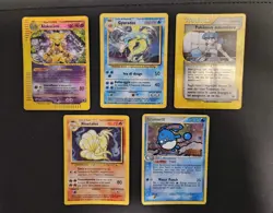 Lotto Carte Pokemon Vintage - Oltre 140 Carte + Holo Rare Alakazam, Gyarados ecc - Image 2