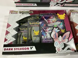 Pokemon TCG Celebrations 2x Lances Charizard & 2x Dark Sylveon V Boxes Sealed - Image 3