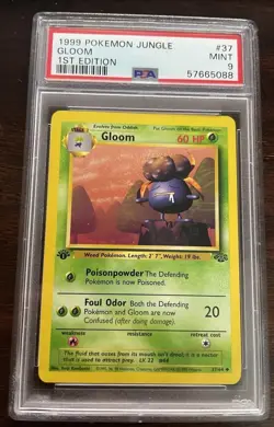 1999 Pokemon Jungle 1st Edition #37 Gloom 37/64 First Edition PSA 9 Mint - Image 1