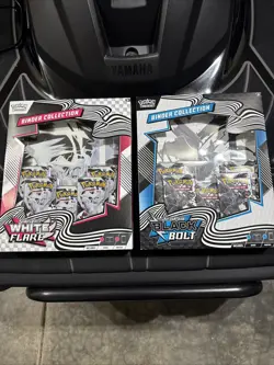 Pokemon TCG Black Bolt & White Flare Binder Collection Bundle One Of Each - Image 1
