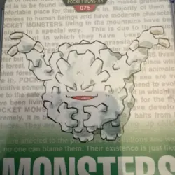 Graveler Japanese Green Version #75 1996 Bandai Carddass Pocket Monsters Pokemon - Image 5