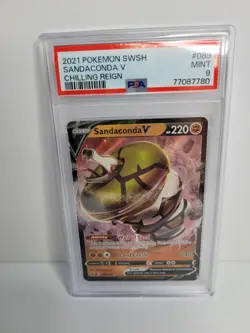 MINT 9 2021 Pokemon Sword & Shield - Chilling Reign Sandaconda V #089 PSA - Image 1