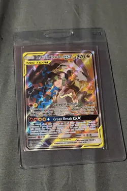 Reshiram & Zekrom GX 222/236 Tag Team Full Art Pokemon TCG Cosmic Eclipse - Image 1