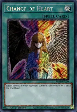 Change of Heart NA 1st Ed Platinum Secret RA01-EN050 Yu-Gi-Oh! - Image 1