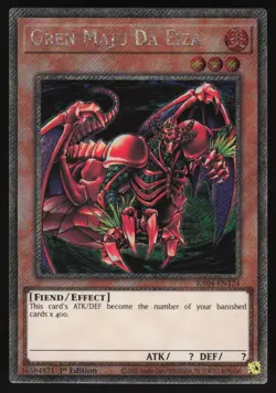 Gren Maju Da Eiza - RA04-EN124 - Platinum Secret Rare - 1st Edition Yugioh - Image 1