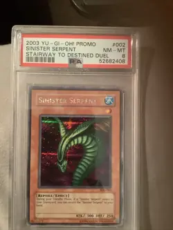 Yu-Gi-Oh Sinister Serpent SDD-002 Stairway to the Destined Duel PSA 8 NM-MINT - Image 4