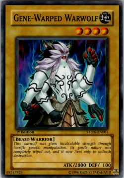 Gene-Warped Warwolf - STON-EN001 - Super Rare - 1st Edition - Image 1