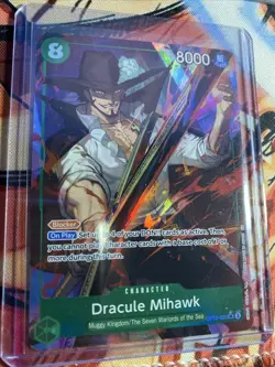 One Piece Dracule Mihawk Alt Art OP12-030 SR Legacy of the Master English - Image 1