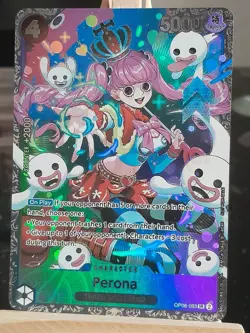 Carte One Piece CUSTOM English Carte Super Rare Holo Perona OP06-093 SR - Image 1