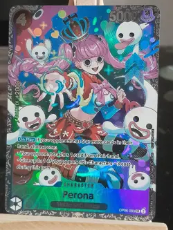 Carte One Piece CUSTOM English Carte Super Rare Holo Perona OP06-093 SR - Image 2
