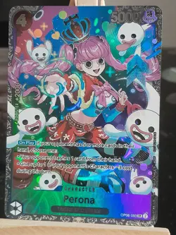 Carte One Piece CUSTOM English Carte Super Rare Holo Perona OP06-093 SR - Image 3
