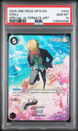 One Piece TCG ST14-003 Sanji PSA 10 English Royal Blood SP - Image 1