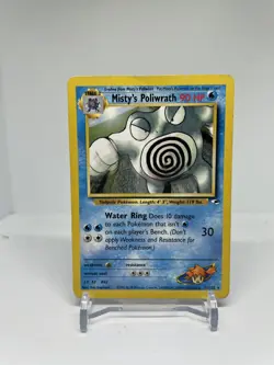 Misty's Poliwrath - 31/132 - Pokemon Gym Heroes Unlimited Rare Card WOTC - DMG - Image 1