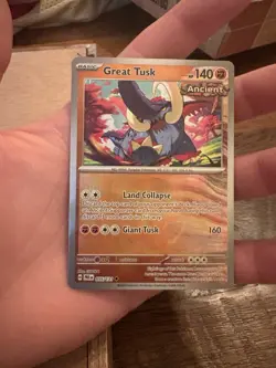 Pokemon TCG Prismatic Evolutions Great Tusk Pokeball & Masterball NM 2 Card Lot - Image 2