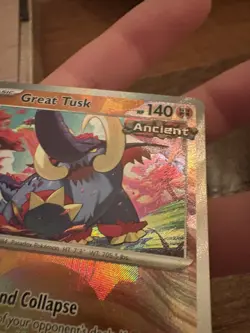 Pokemon TCG Prismatic Evolutions Great Tusk Pokeball & Masterball NM 2 Card Lot - Image 4