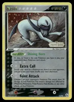 Pokemon Cards Absol 15/92 Legend Maker STAMPED Rare NM - Image 1