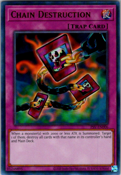 PSV-EN006 Chain Destruction Ultra Rare Unlimited Edition NM Yugioh Card - Image 1