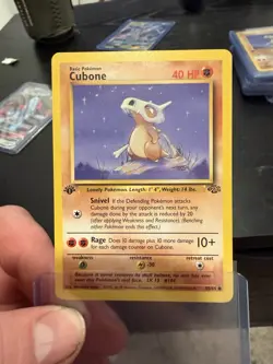 Pokemon TCG Jungle 1st Edition WOTC Cubone Card 50/64, Regular Common - Image 1