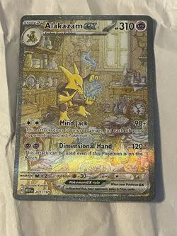 Alakazam ex 201/165 Sv: Scarlet & Violet 151 Full Art Holo Pokemon Trading Card - Image 1