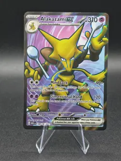 Pokemon TCG Alakazam EX 188/165 Scarlet & Violet 151 Ultra Rare Holo Card NM - Image 1