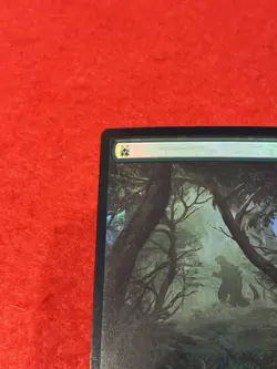 MTG Forest Foil Full Art Godzilla 67 Japanese - Image 3